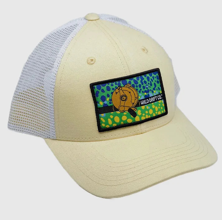 Light Yellow Mahi Patch Hat, snapback hat