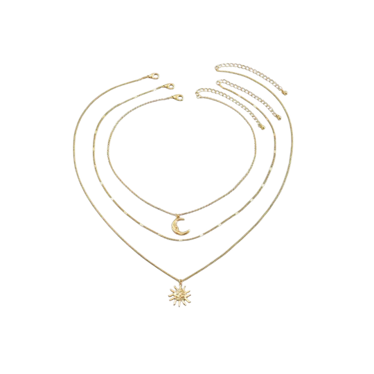 Sun, the stars, and moon necklace, clasp