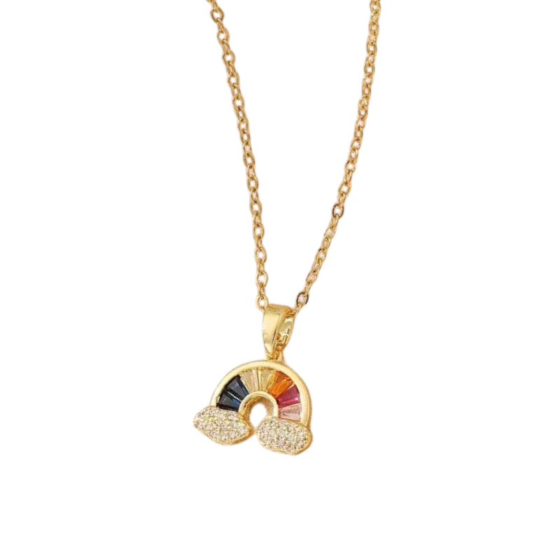 Crystal rainbow necklace, necklace
