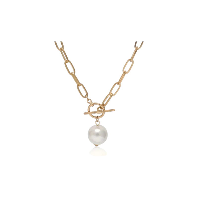 Gold and Pearl Necklace, clasp