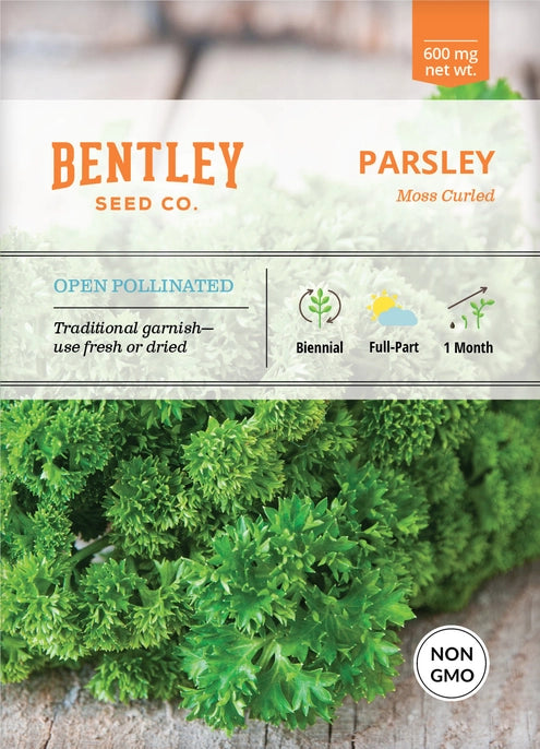 Parsley-Moss Curled, seed packet