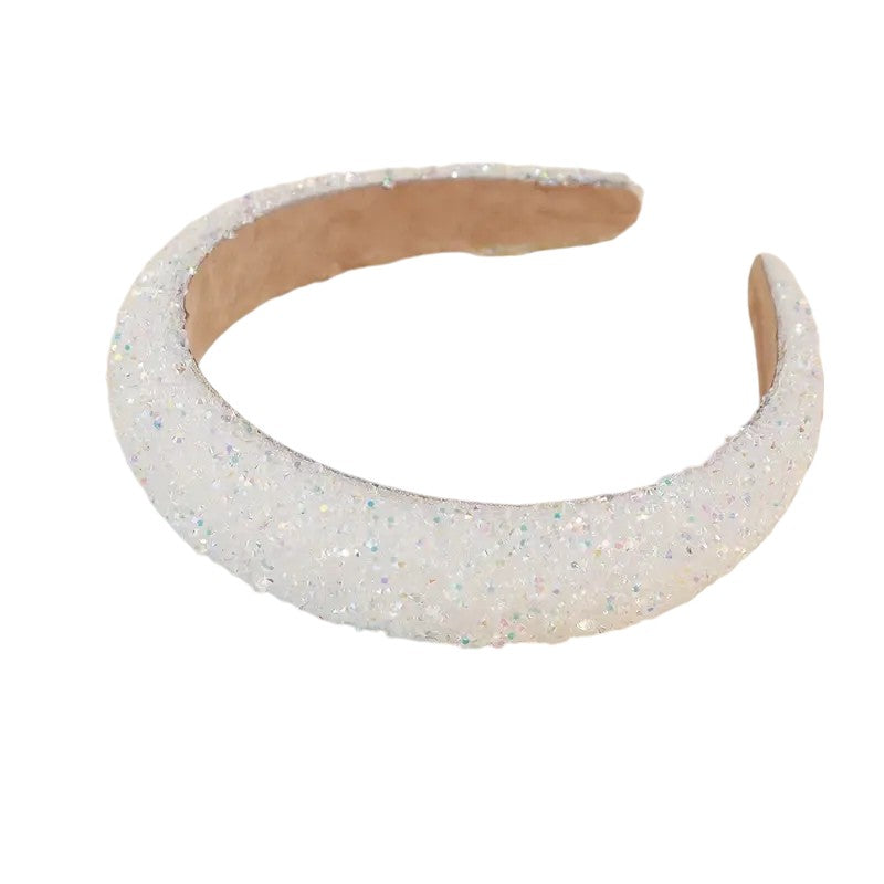 White Sparkle Headband, headband