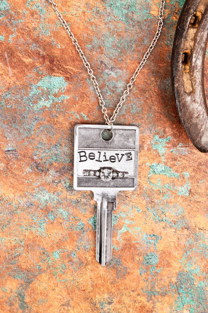 Inspiration Key Necklace, clasp