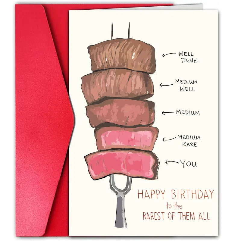 Happy Birthday Steak Card