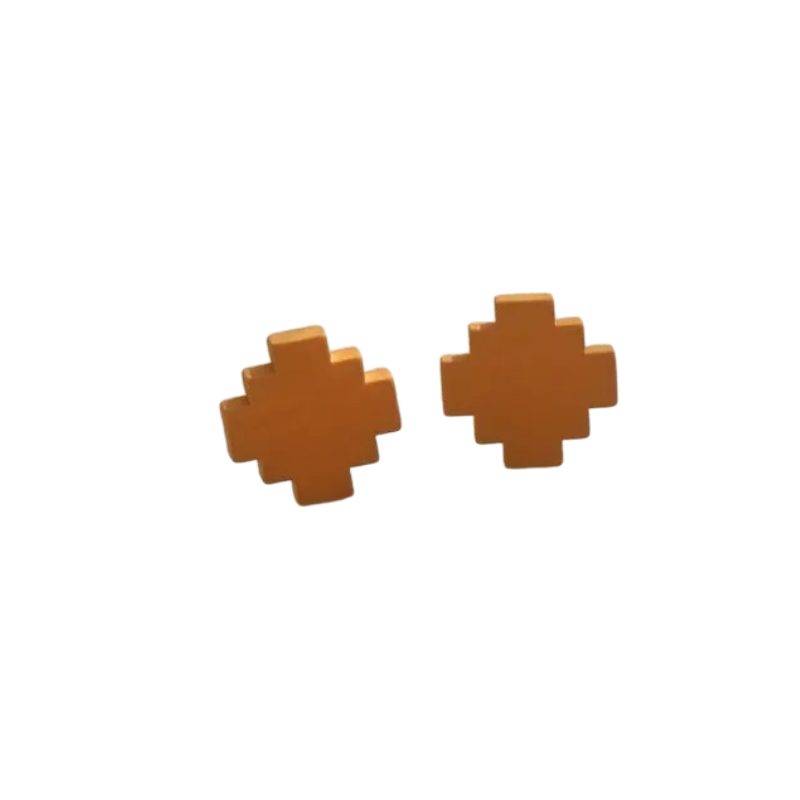 Aztec stud earrings