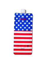 Load image into Gallery viewer, Stars and Stripes wine2go foldable wine bottle
