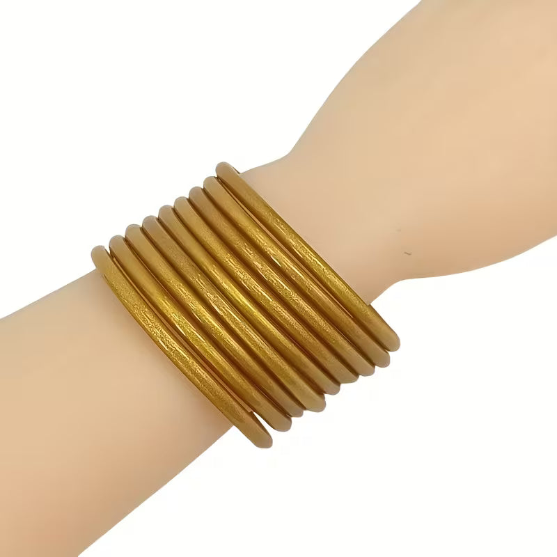 Gold Jelly Bangles