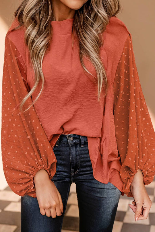 Dotty Balloon Sleeve Top