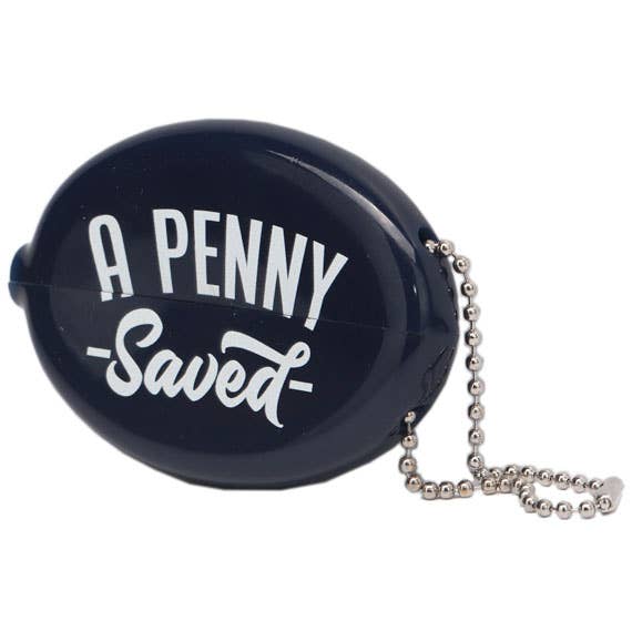 A Penny Saved Coin Holder Keychain