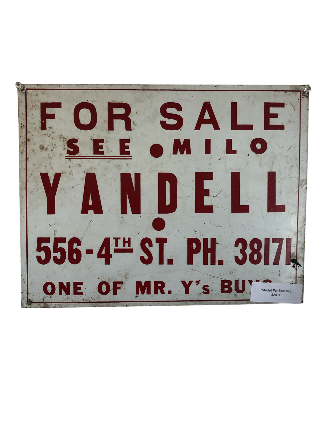 For sale sign