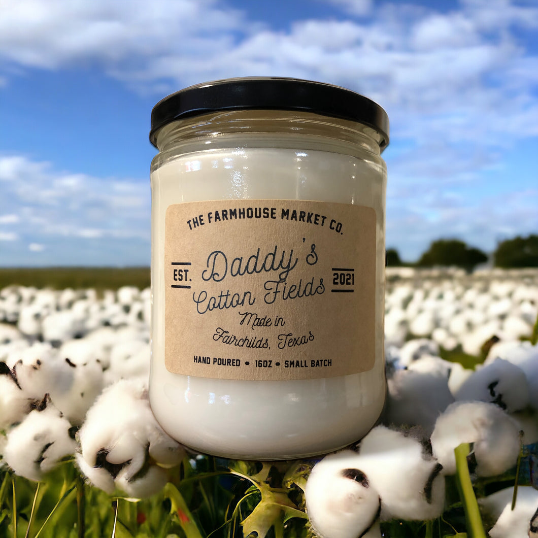 Daddy's Cotton Fields candle