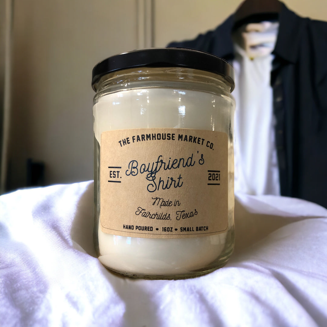 Boyfriend's Shirt candle