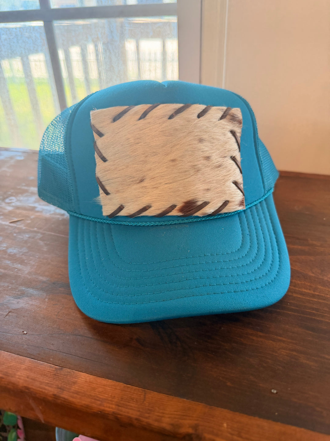 Cowhide Trucker Hat