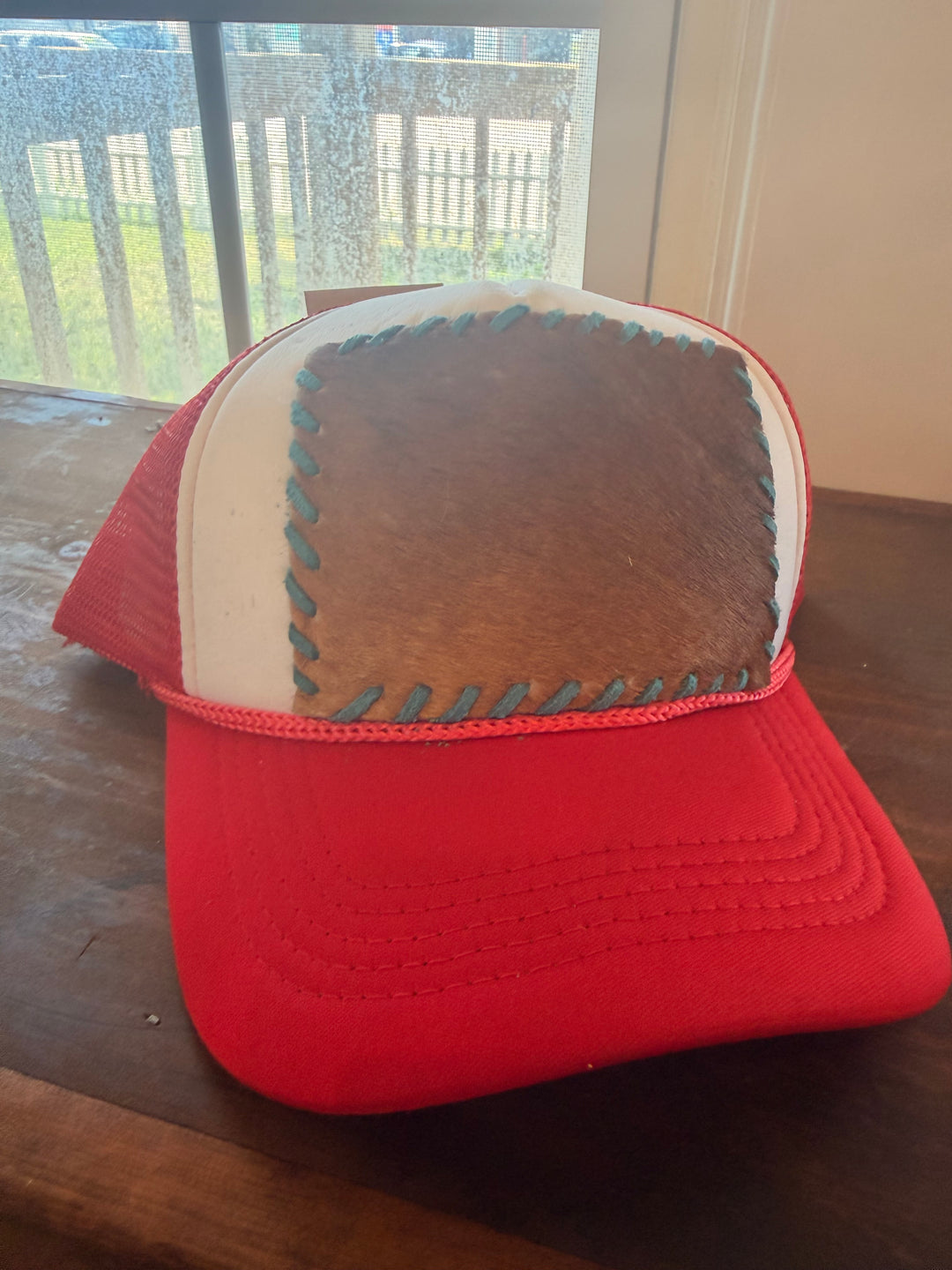 Cowhide Trucker Hat