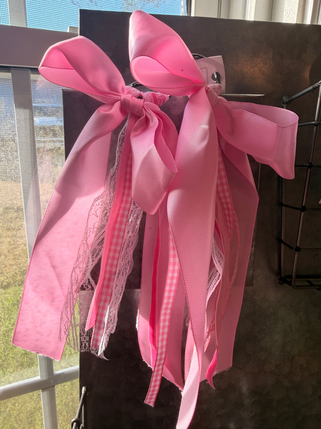 Boot Bow Clips Light Pink