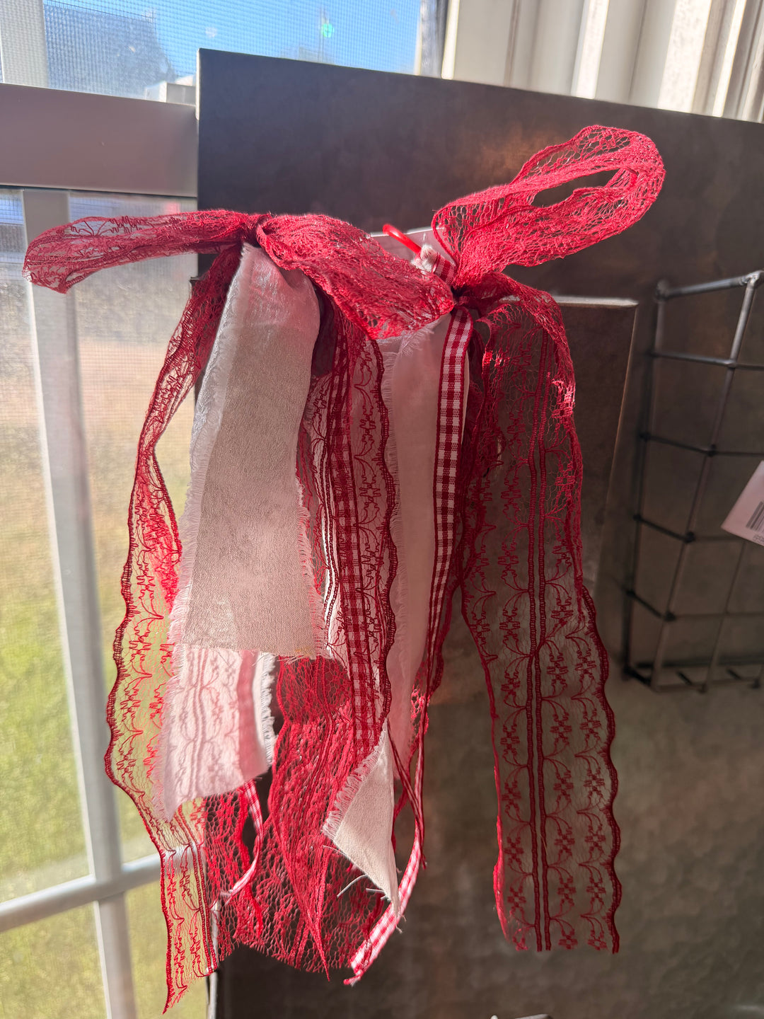 Boot Bow Clips Maroon