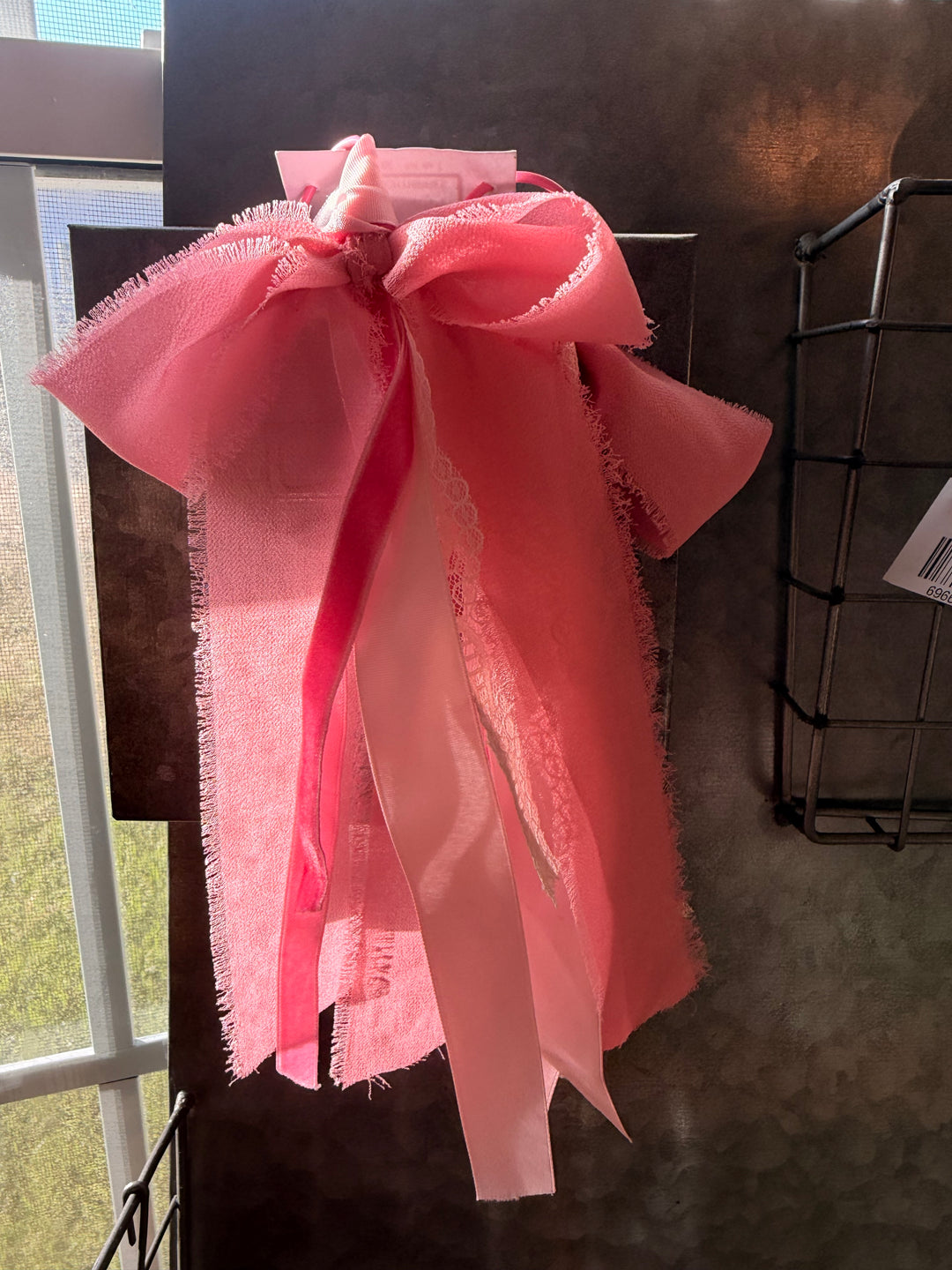 Boot Bow Clips pink