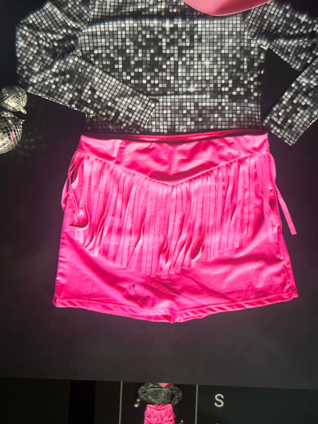 Pink Fringe Skort