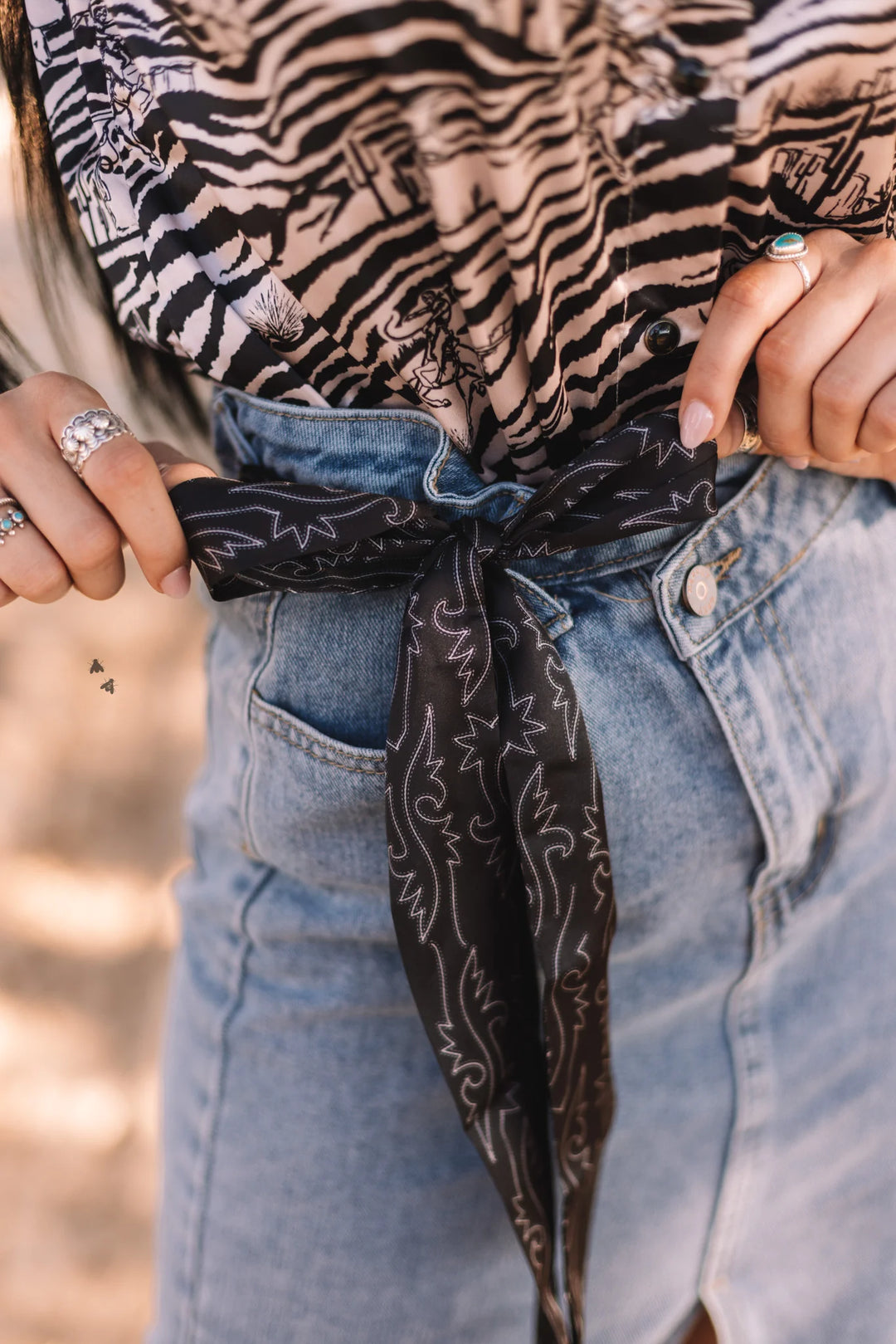 Boot Stitch Twilly Scarf