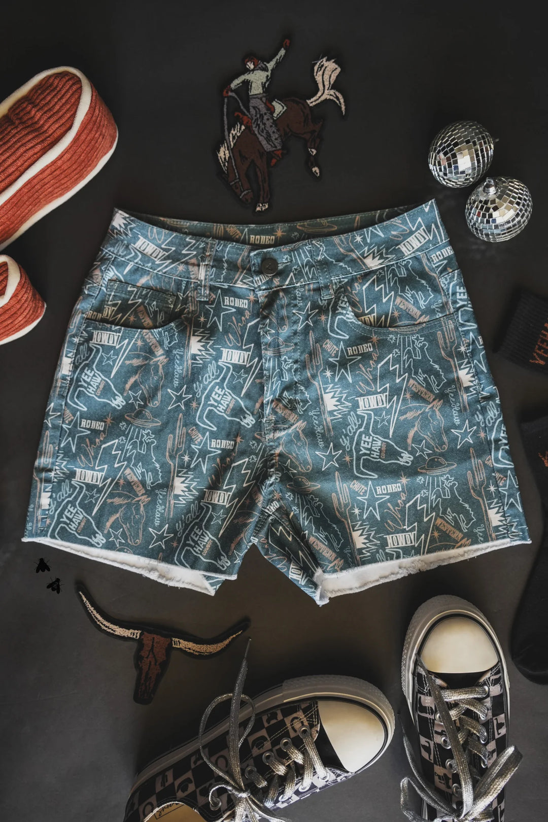 Cosmic cowgirl Denim shorts