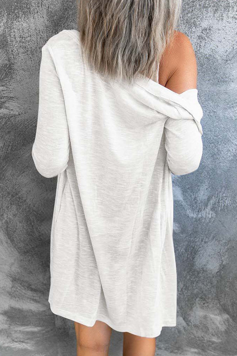 White Button Cardigan LT