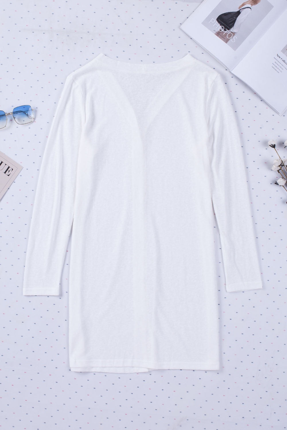 White Button Cardigan LT