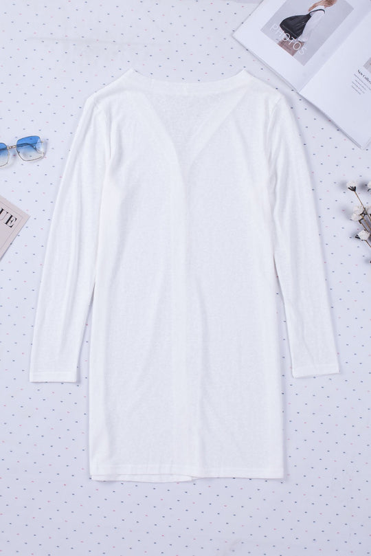 White Button Cardigan LT
