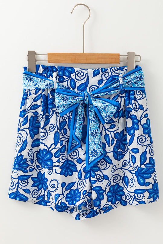 Blue Floral Shorts LT