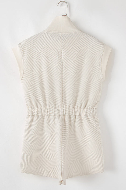 Textured Cream Romper LT
