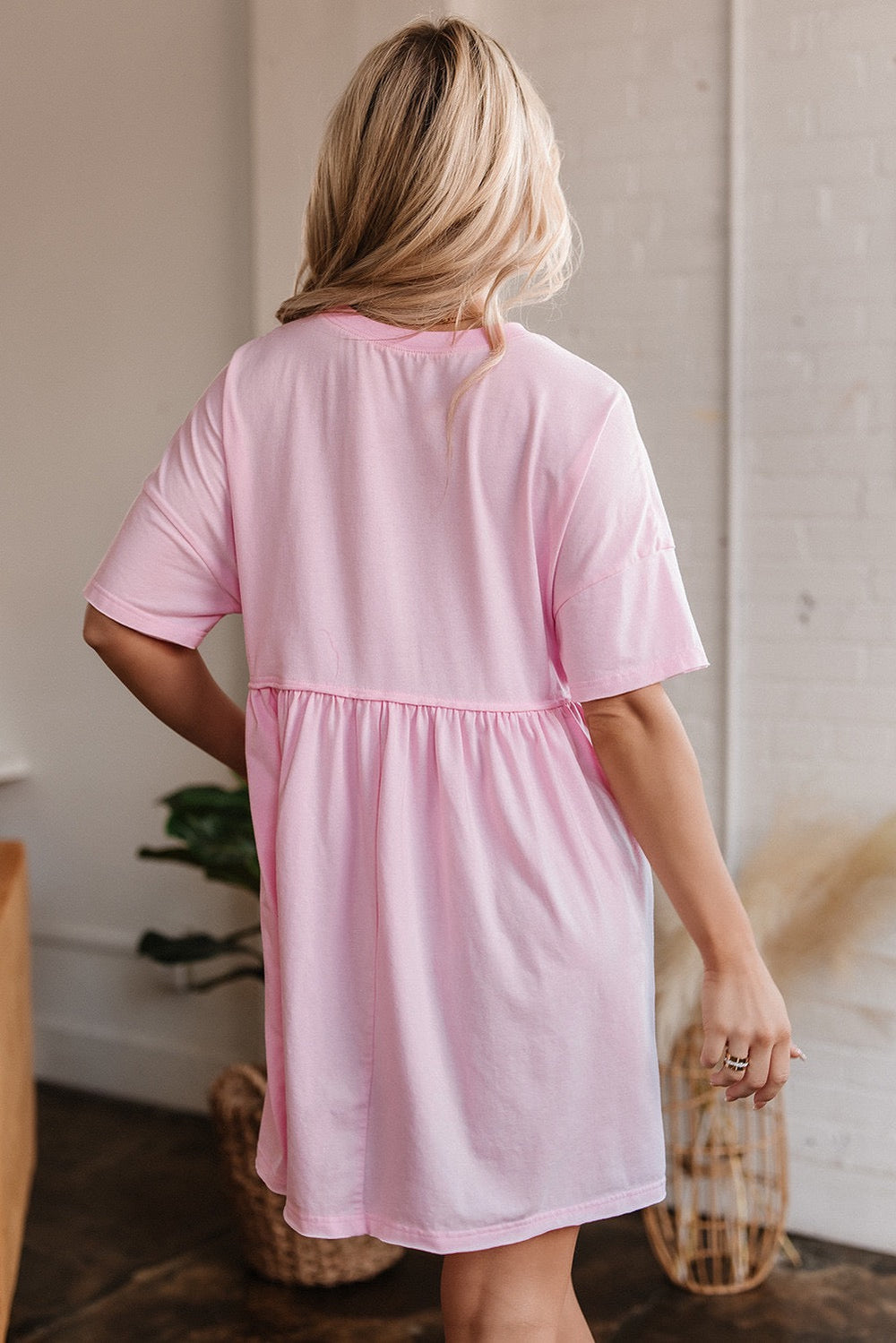 Light Pink Babydoll Dress LT