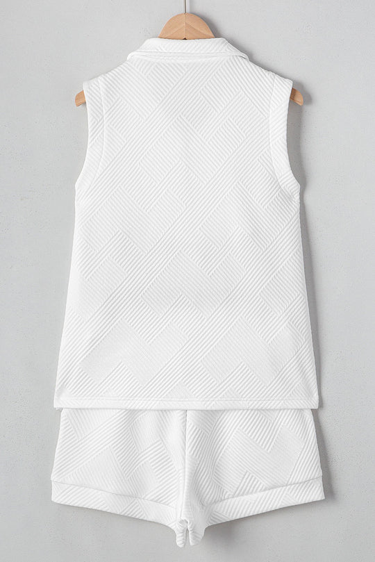 White Textured Tank Set LT