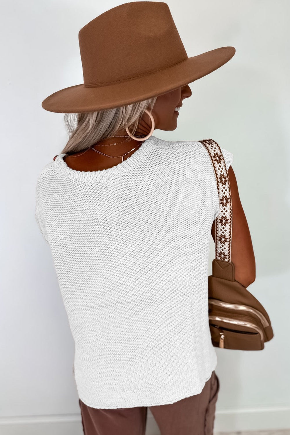 White Sweater Top LT