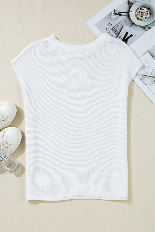 White Sweater Top LT