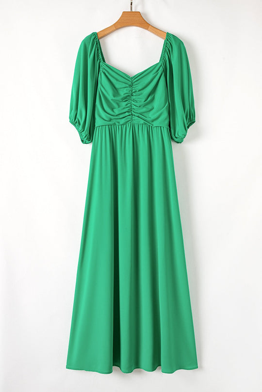 Green Plus Size Long Dress LT