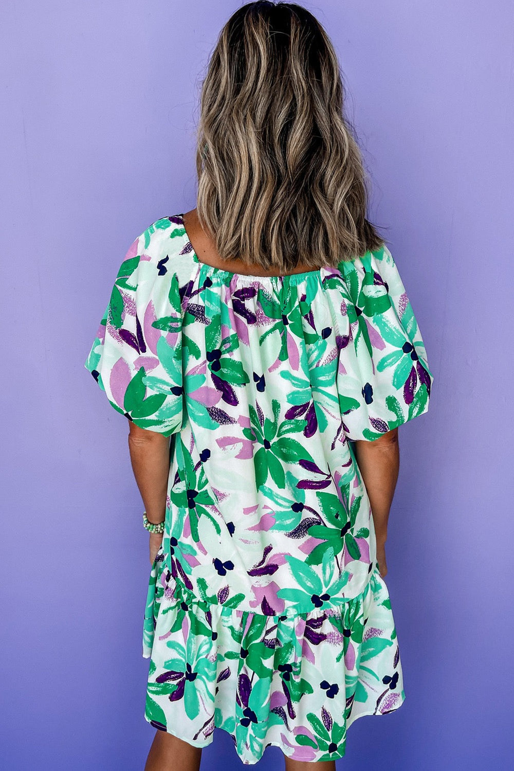 Green Floral Dress LT