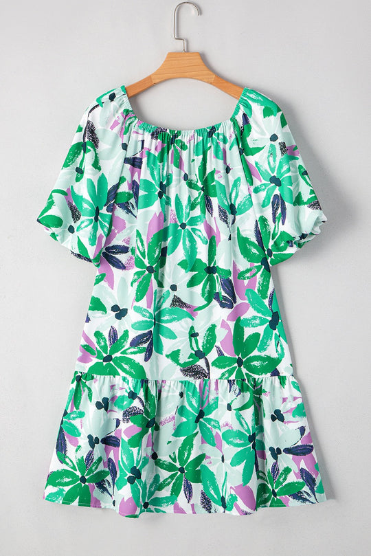 Green Floral Dress LT
