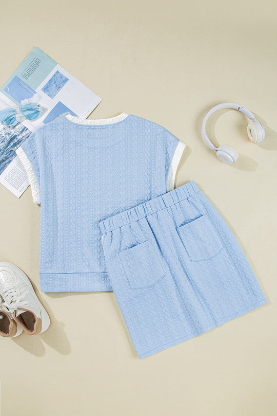 Light Blue Colorblock Set LT