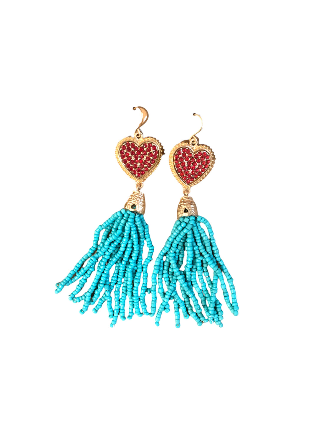 Turquoise Heart Earrings