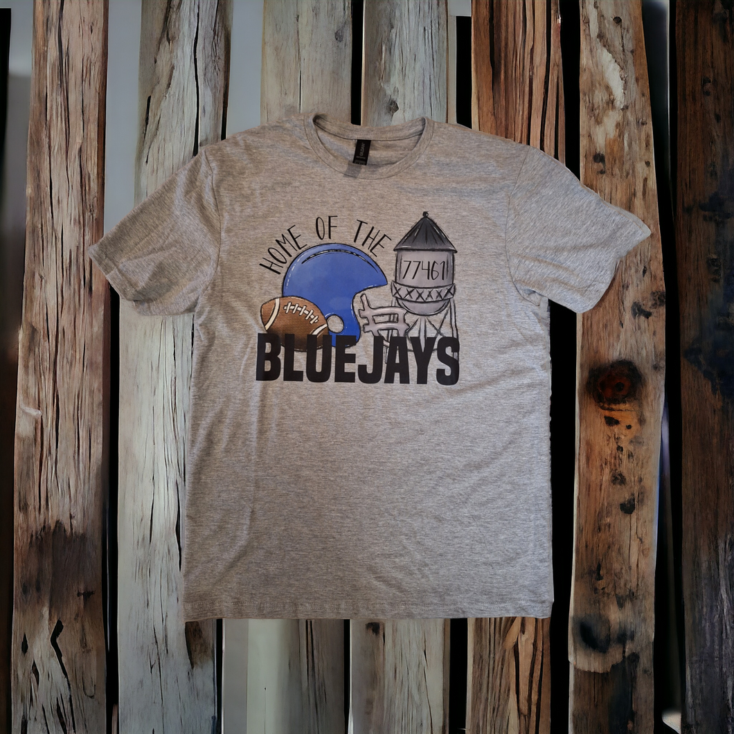 Home of the Bluejays spirit tee