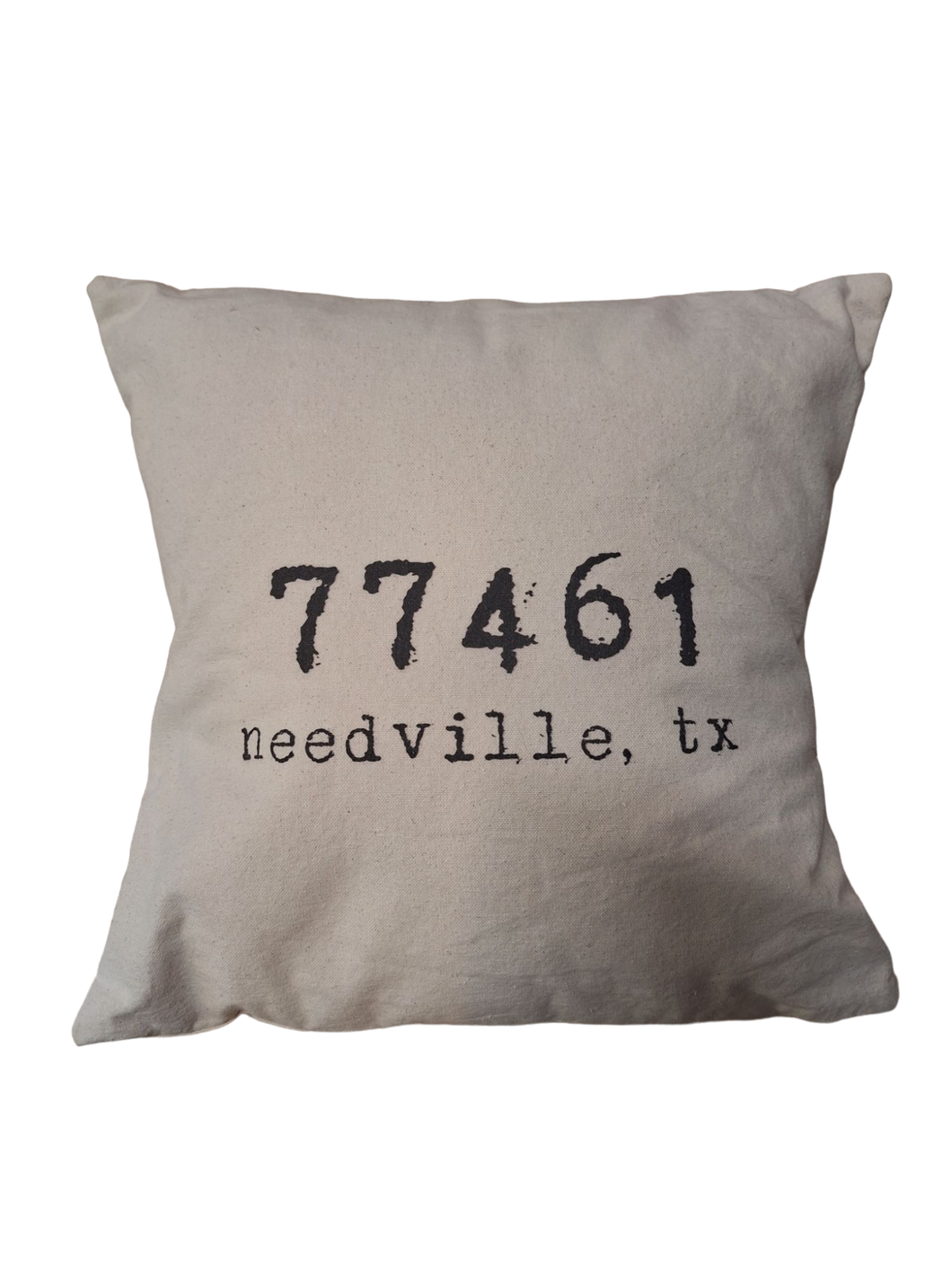 Needville zip code pillow