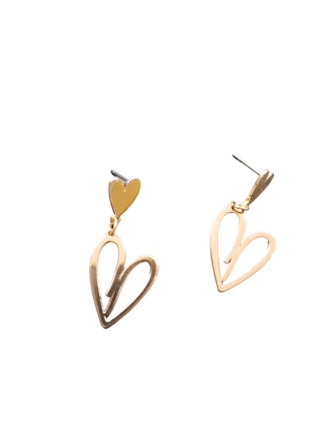 Golden Heart Earrings