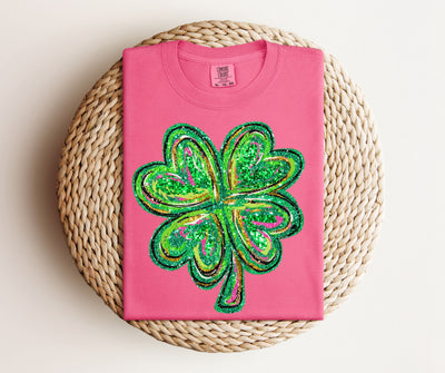 Glitter Shamrock Tee.