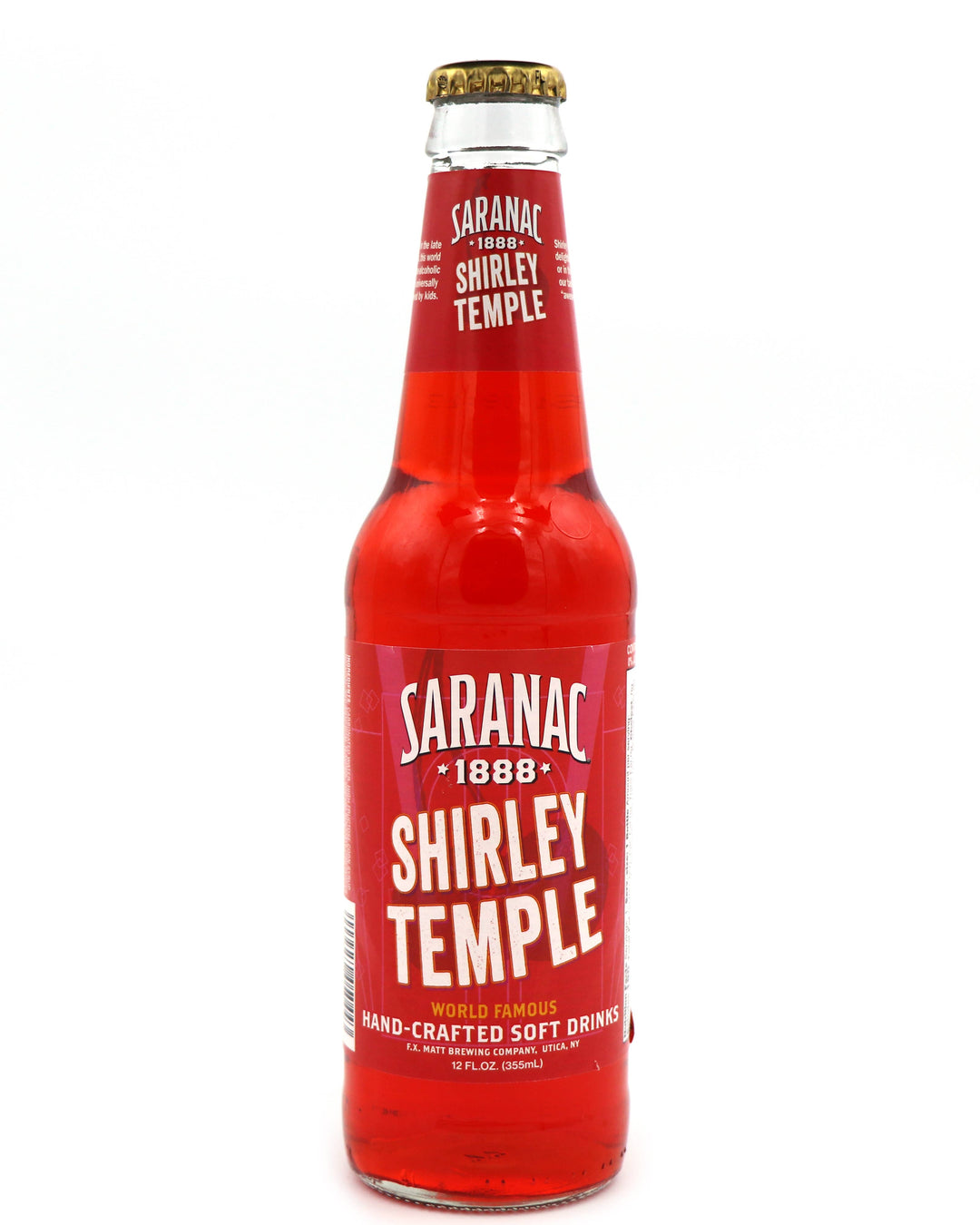 Saranac Shirley Temple Soda