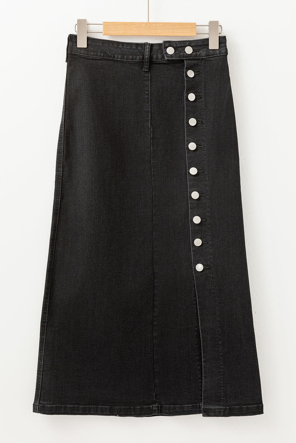 Black Button Skirt LT