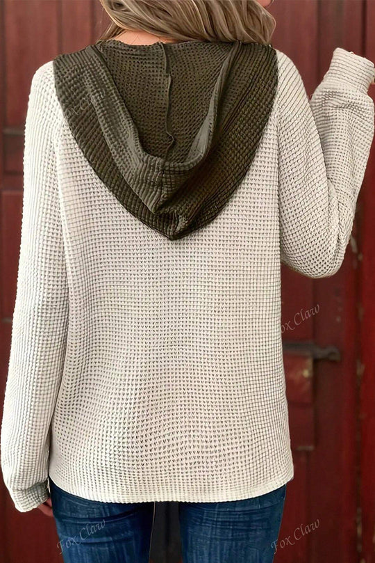 Waffle Buttoned Top LT