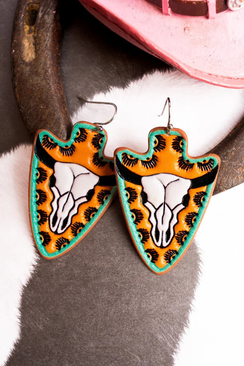 Western Skull Earrings