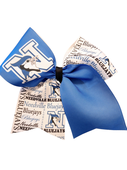 Needville Bluejay Hair Bow
