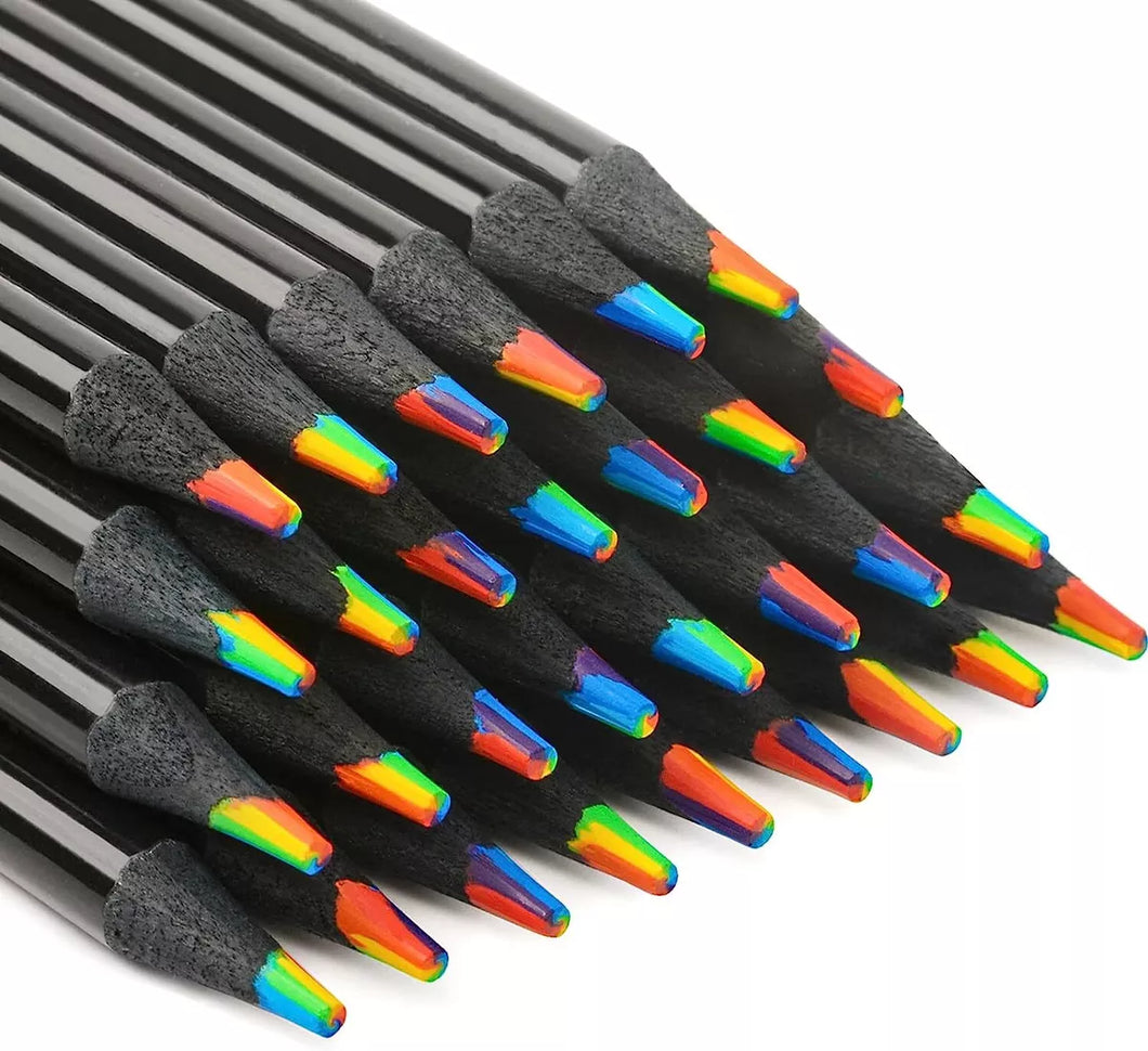 Rainbow colored pencils