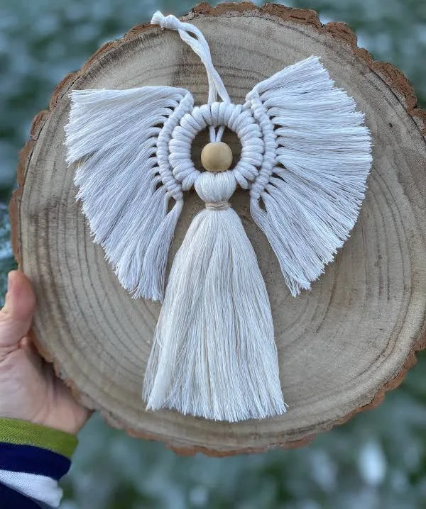 Macrame Angel Ornament
