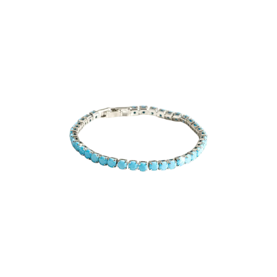 Turquoise crystal bracelet